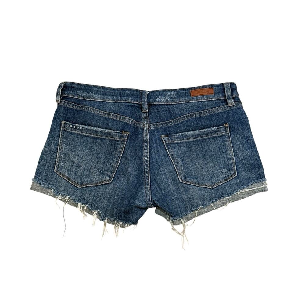 Blank NYC The Fulton Roll Up Denim Shorts 26 Low Rise Distressed Festival Boho - Picture 5 of 8